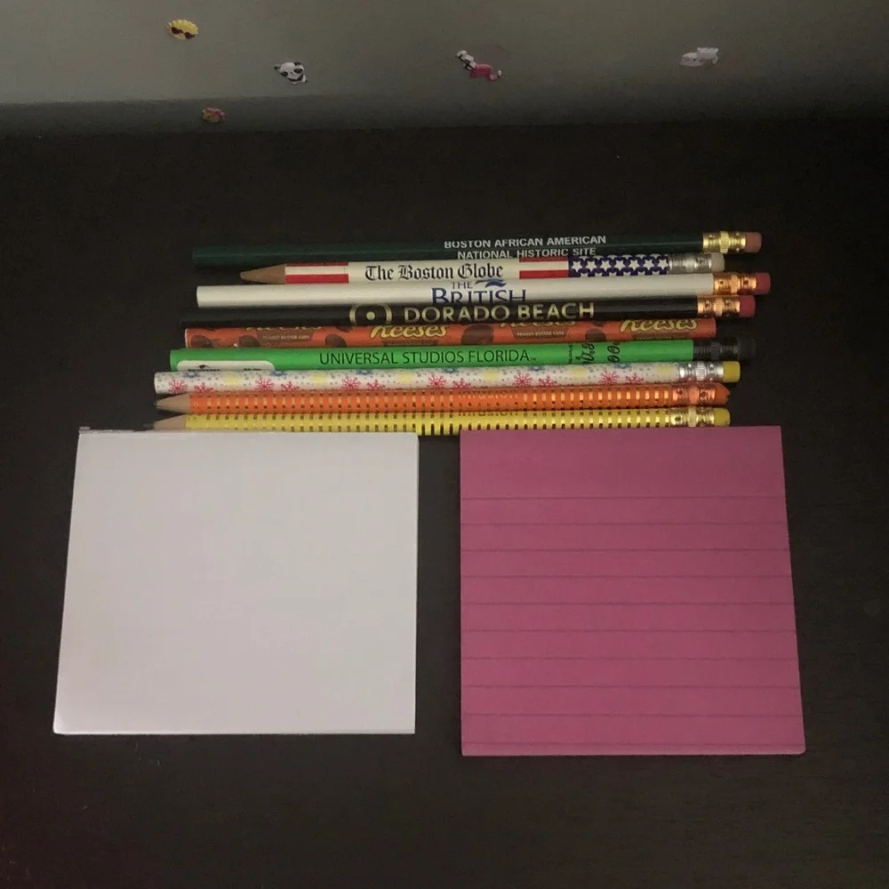 🛍️ Assorted Notepads with Mixed Decorative Pencils